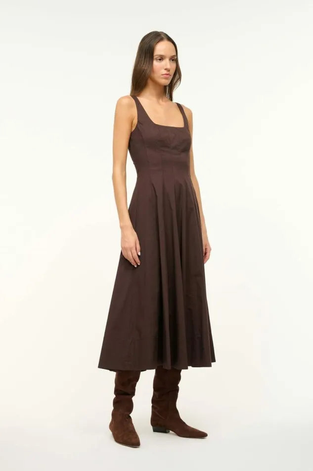 STAUD Dresses WELLS DRESS Earth 8211 Women