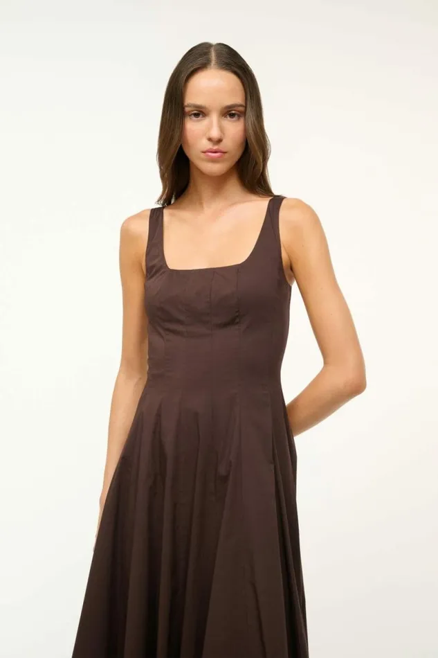 STAUD Dresses WELLS DRESS Earth 8211 Women