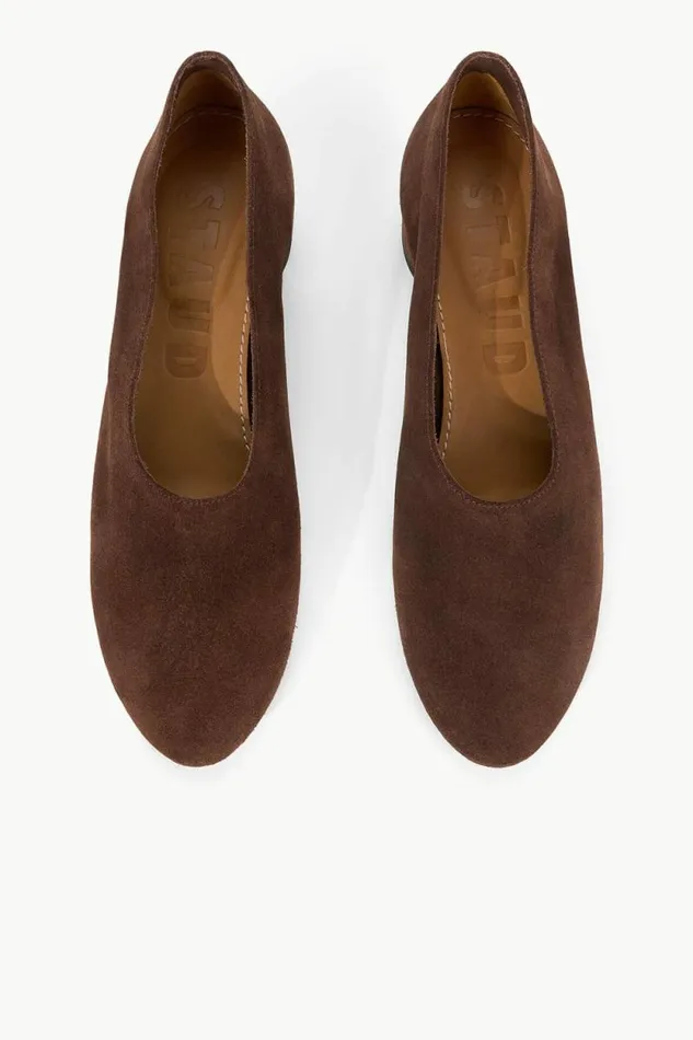 STAUD Heels ALBA PUMP Mahogany Suede 8211 Women STAUD Heels ALBA PUMP Mahogany Suede 8211 Women