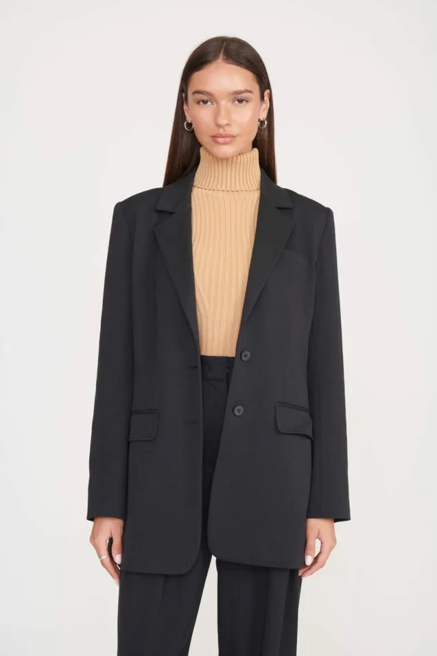 STAUD Outerwear and Jackets CITY BLAZER Black 8211 Women
