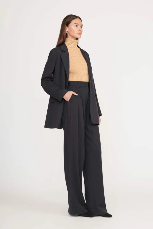 STAUD Outerwear and Jackets CITY BLAZER Black 8211 Women STAUD Outerwear and Jackets CITY BLAZER Black 8211 Women
