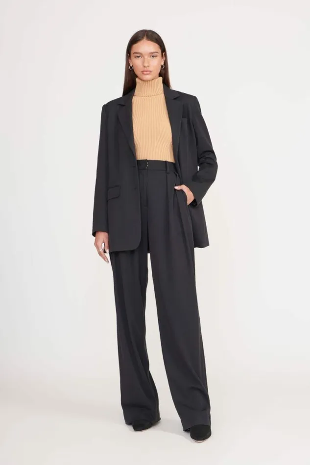 STAUD Outerwear and Jackets CITY BLAZER Black 8211 Women STAUD Outerwear and Jackets CITY BLAZER Black 8211 Women
