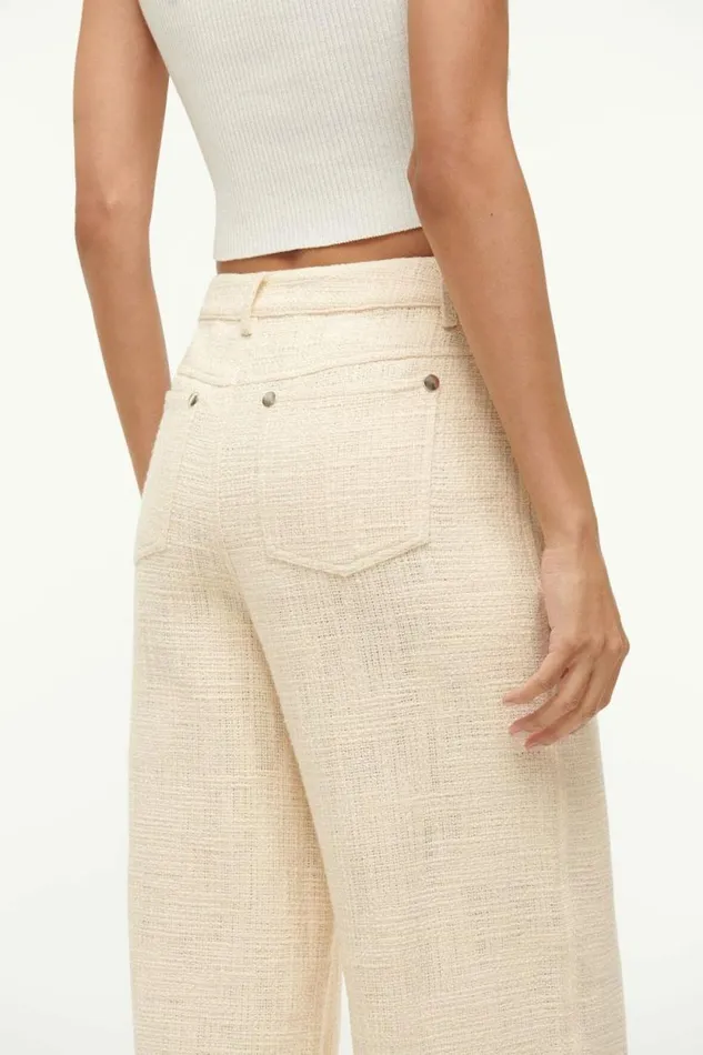 STAUD Pants and Shorts GRAYSON PANT Ivory 8211 Women