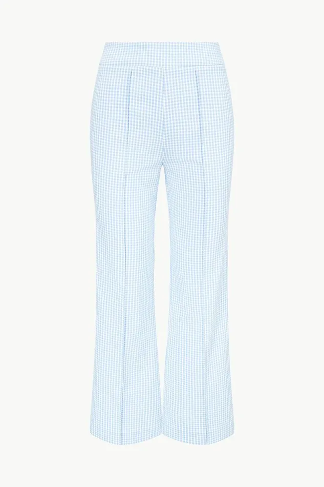 STAUD Pants and Shorts KNACK PANT Sky Micro Check 8211 Women