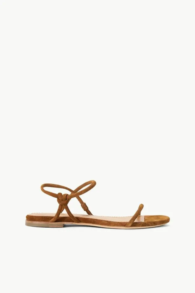 STAUD Sandals LAUREL SANDAL Tan Suede 8211 Women