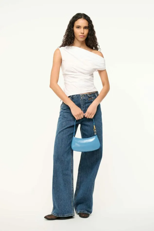 STAUD Shoulder OLLIE BAG Staud Blue 8211 Women STAUD Shoulder OLLIE BAG Staud Blue 8211 Women