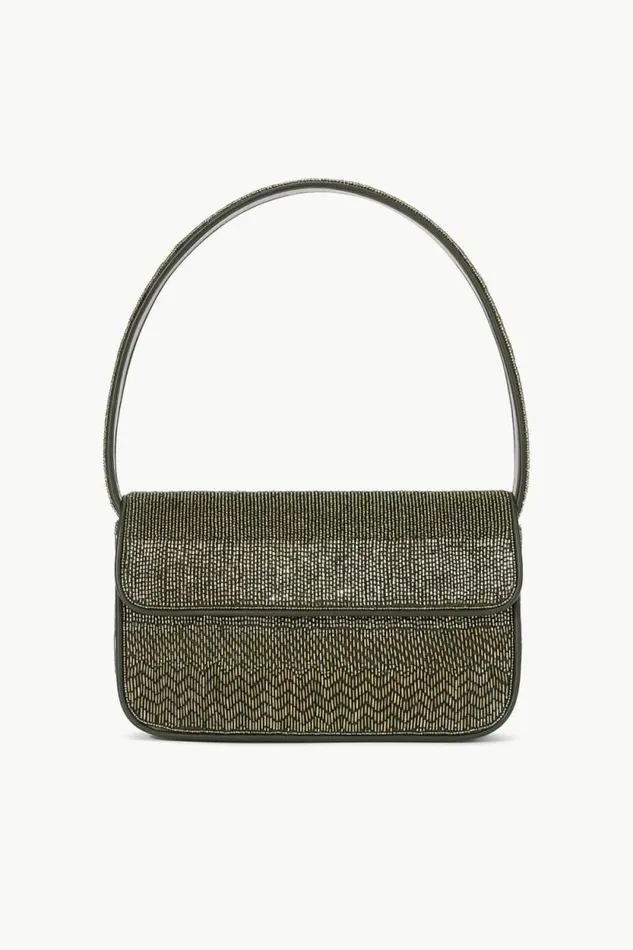 STAUD Shoulder TOMMY BEADED BAG Avocado 8211 Women
