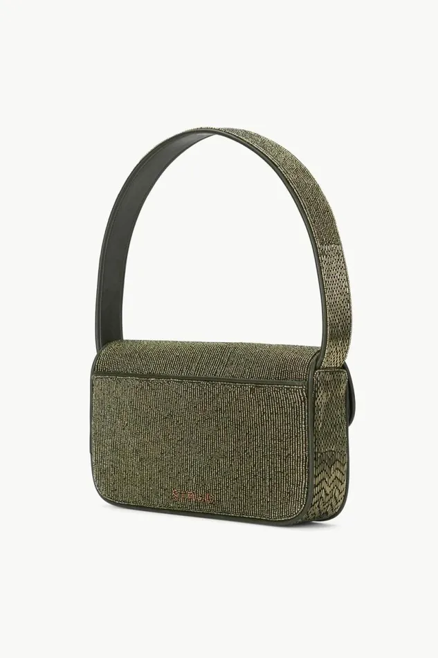 STAUD Shoulder TOMMY BEADED BAG Avocado 8211 Women