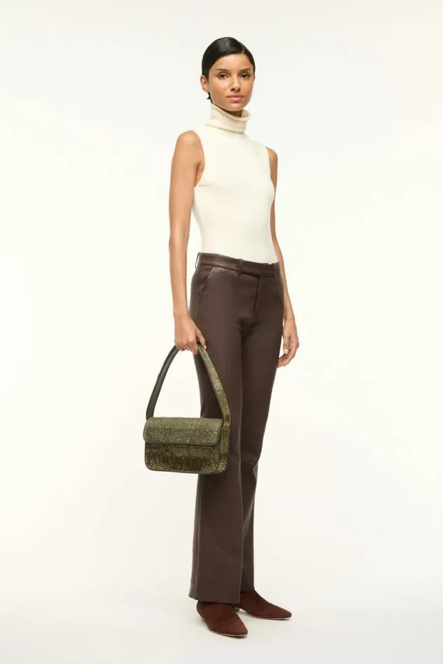STAUD Shoulder TOMMY BEADED BAG Avocado 8211 Women