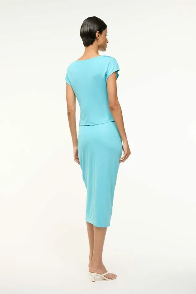 STAUD Skirts CHANA SKIRT Aqua 8211 Women