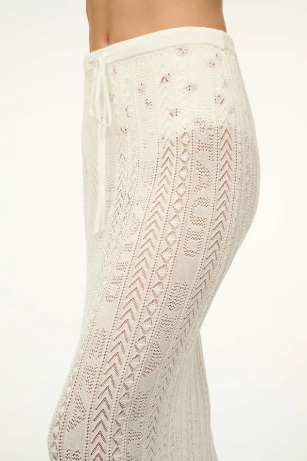 STAUD Skirts ST MALO COVERUP SKIRT Ivory 8211 Women