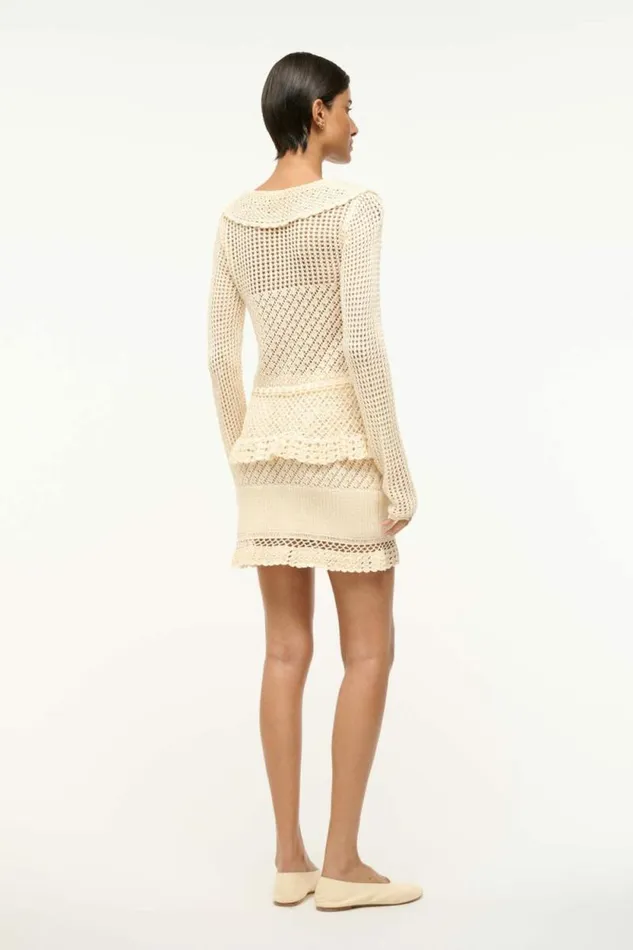 STAUD Skirts WOLFGANG SKIRT Ecru 8211 Women