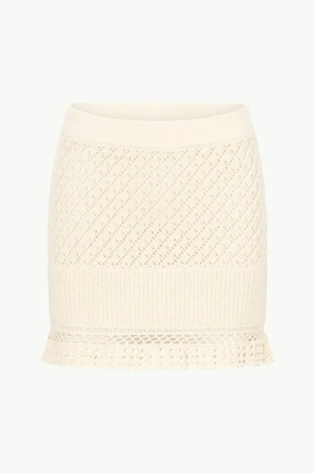 STAUD Skirts WOLFGANG SKIRT Ecru 8211 Women