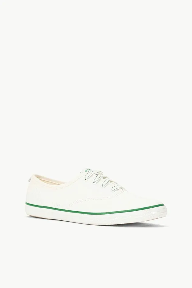 STAUD Sneakers KEDS CHAMPION CANVAS White Green 8211 Women STAUD Sneakers KEDS CHAMPION CANVAS White Green 8211 Women