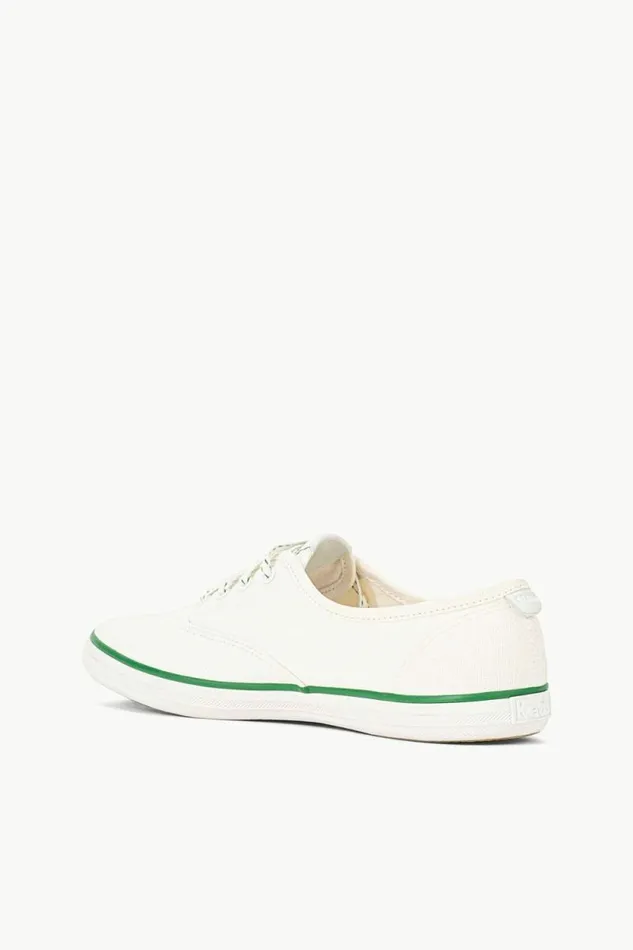STAUD Sneakers KEDS CHAMPION CANVAS White Green 8211 Women STAUD Sneakers KEDS CHAMPION CANVAS White Green 8211 Women