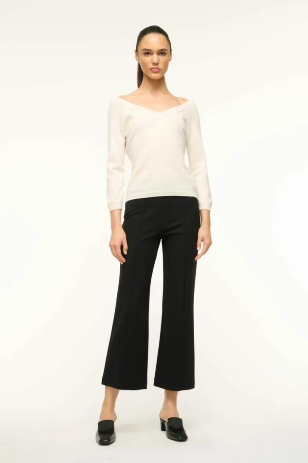 STAUD Sweaters MICK CASHMERE SWEATER Ivory 8211 Women