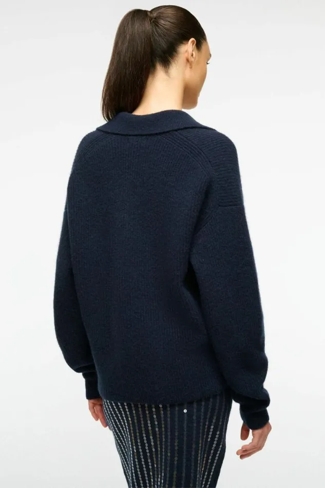 STAUD Sweaters RUSTON SWEATER Navy 8211 Women