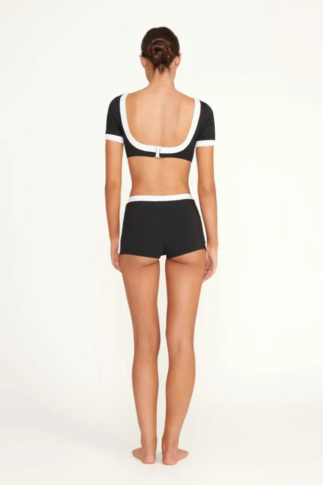 STAUD Swim NELL SWIM SKIRT Blackandwhite 8211 Women STAUD Swim NELL SWIM SKIRT Blackandwhite 8211 Women
