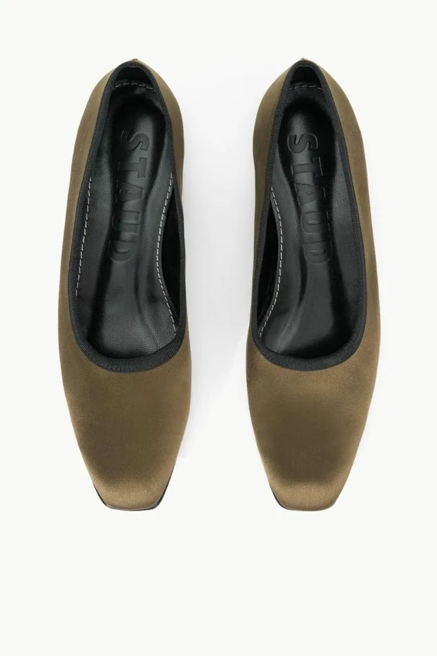 STAUD The Evening Edit KEITH BALLET FLAT Woodland 8211 Women