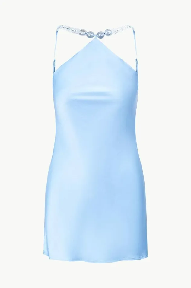 STAUD The Evening Edit MINI CADENCE DRESS Azure 8211 Women