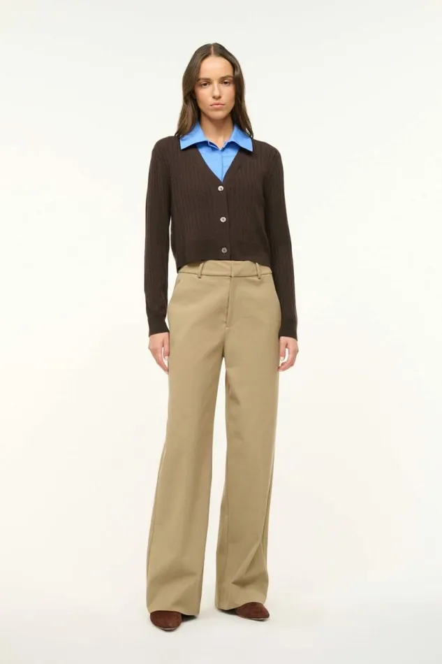 STAUD The Knit Shop WALLIS SWEATER Earth Cornflower 8211 Women