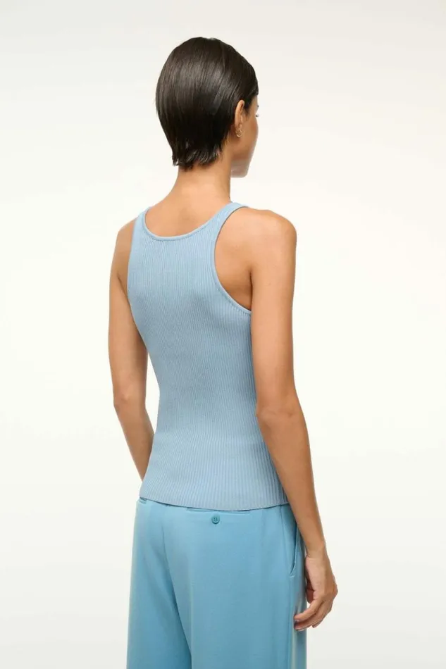 STAUD Tops IBISCO TANK Slate Blue 8211 Women STAUD Tops IBISCO TANK Slate Blue 8211 Women