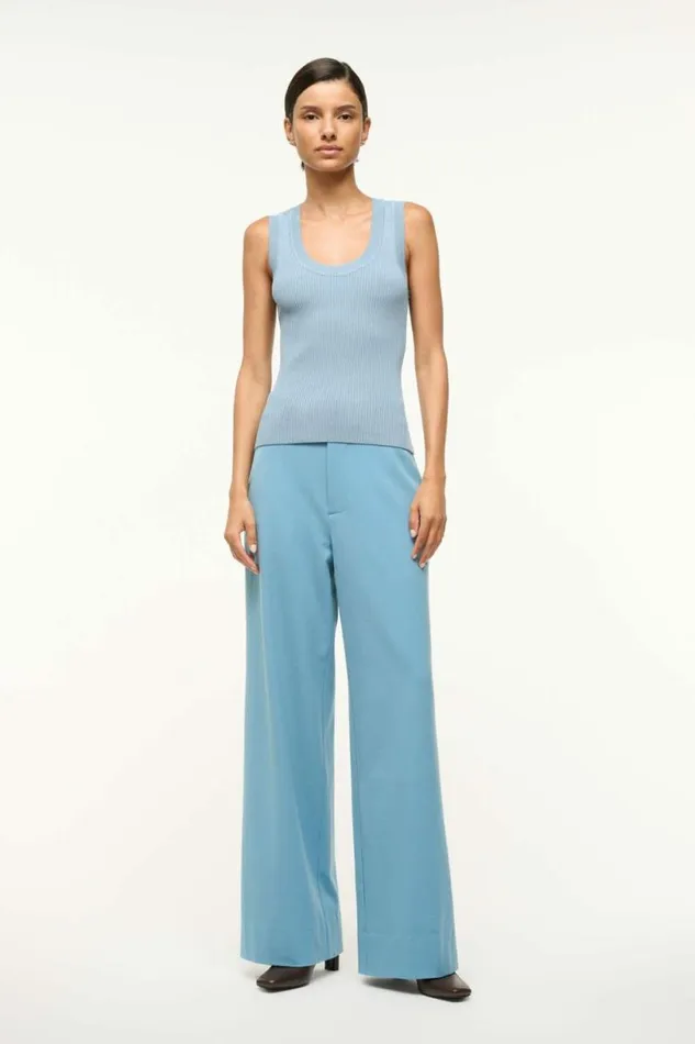 STAUD Tops JULIETTE TOP Slate Blue 8211 Women STAUD Tops JULIETTE TOP Slate Blue 8211 Women