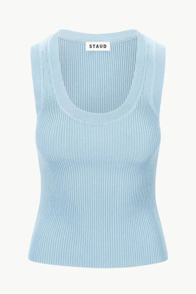 STAUD Tops JULIETTE TOP Slate Blue 8211 Women STAUD Tops JULIETTE TOP Slate Blue 8211 Women