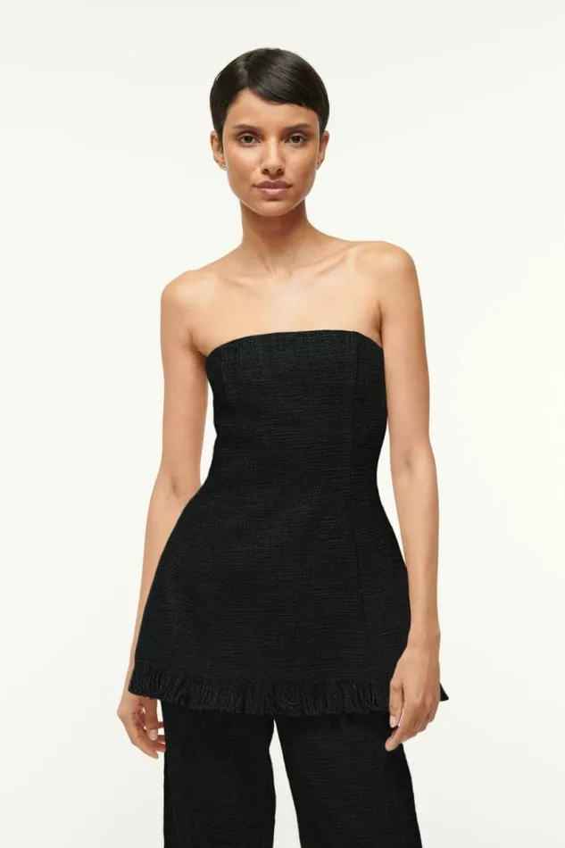 STAUD Tops SILVIA TOP Black 8211 Women STAUD Tops SILVIA TOP Black 8211 Women