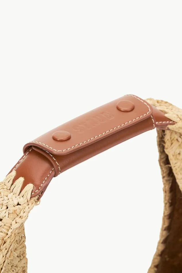 STAUD Totes LARGE RAFFIA MOON BAG Natural Raffia 8211 Women STAUD Totes LARGE RAFFIA MOON BAG Natural Raffia 8211 Women