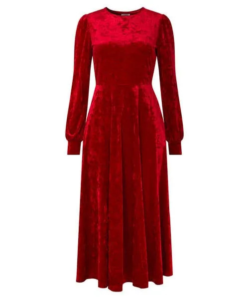 Stella Velour Dress Red Dresses Joebrowns Apparel Stella Velour Dress Red Dresses Joebrowns Apparel