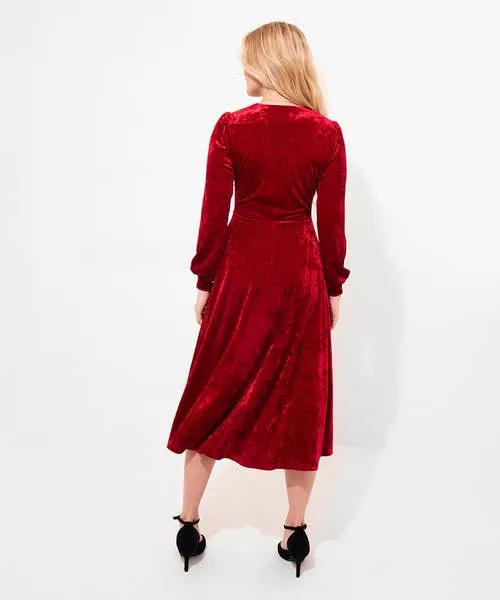 Stella Velour Dress Red Dresses Joebrowns Apparel Stella Velour Dress Red Dresses Joebrowns Apparel