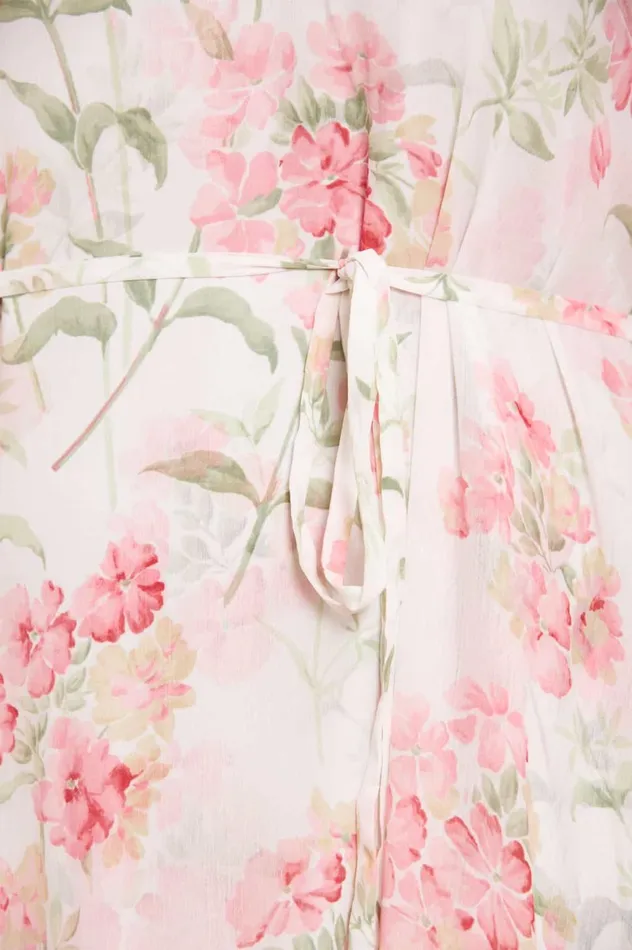 Summer Posy Chiffon Round Neck Mini Dress Multi Women Needle and Thread Dresses