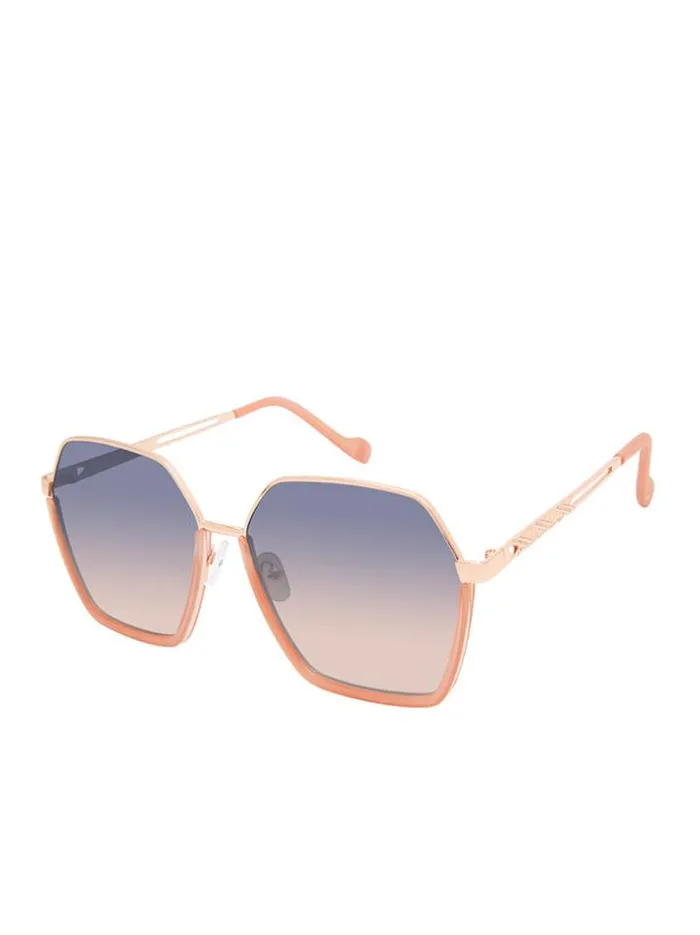 Sunglasses Accessories Jessica Simpson Geometric Metal Sunglasses In Rose Gold