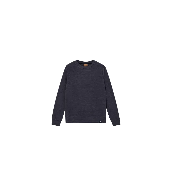 Sweatshirts Men MOS MOSH MMGAbel Crew Brush Sweat Navy Melange Sweatshirts Men MOS MOSH MMGAbel Crew Brush Sweat Navy Melange