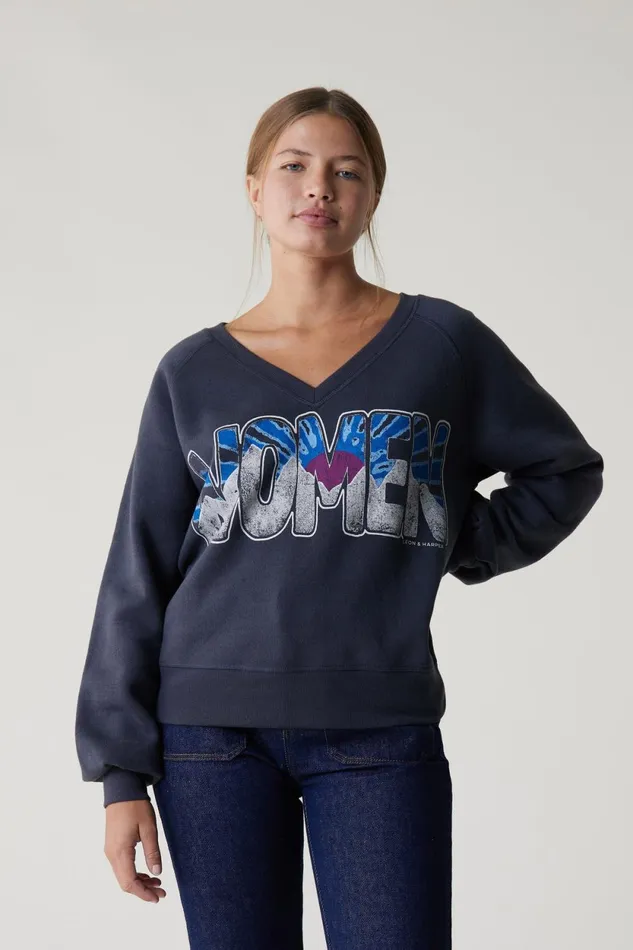 Sweatshirts Women Leon and Harper Shiva Sweatshirt Carbone