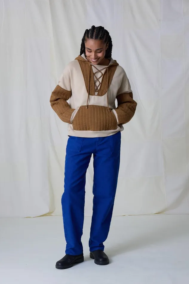 Sweatshirts Women Leon and Harper Strong Mix Sweatshirt Sand