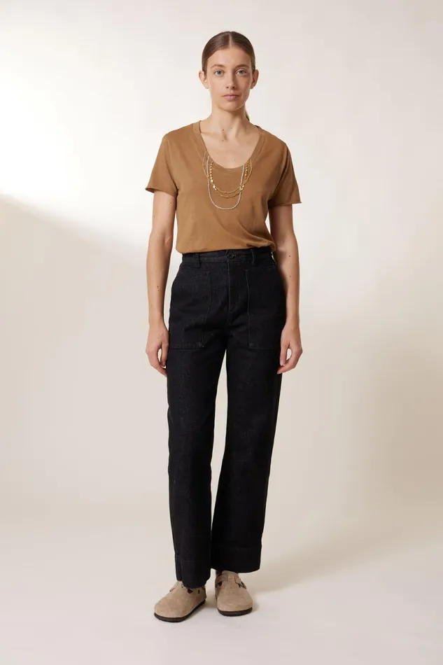 TShirts and Tops Women Leon and Harper Tizia Diamond TShirt Camel