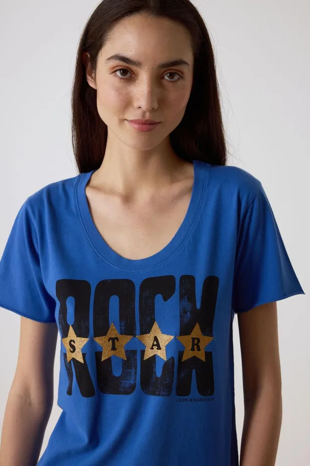 TShirts and Tops Women Leon and Harper Tizia Stars TShirt Marin