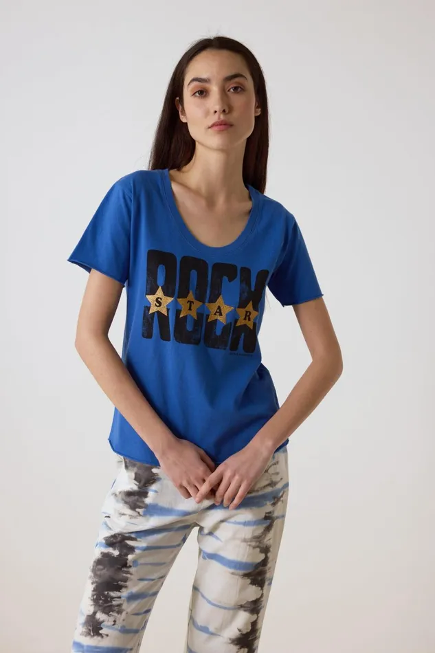 TShirts and Tops Women Leon and Harper Tizia Stars TShirt Marin
