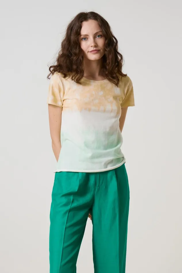 TShirts and Tops Women Leon and Harper Toro Rainbow P23 TShirt Yellow
