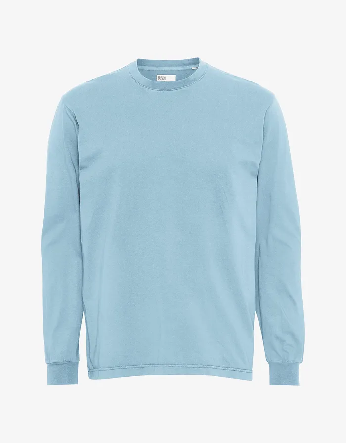 TShirts Colorfulstandard Women Oversized Organic LS TShirt 8211 Seaside Blue