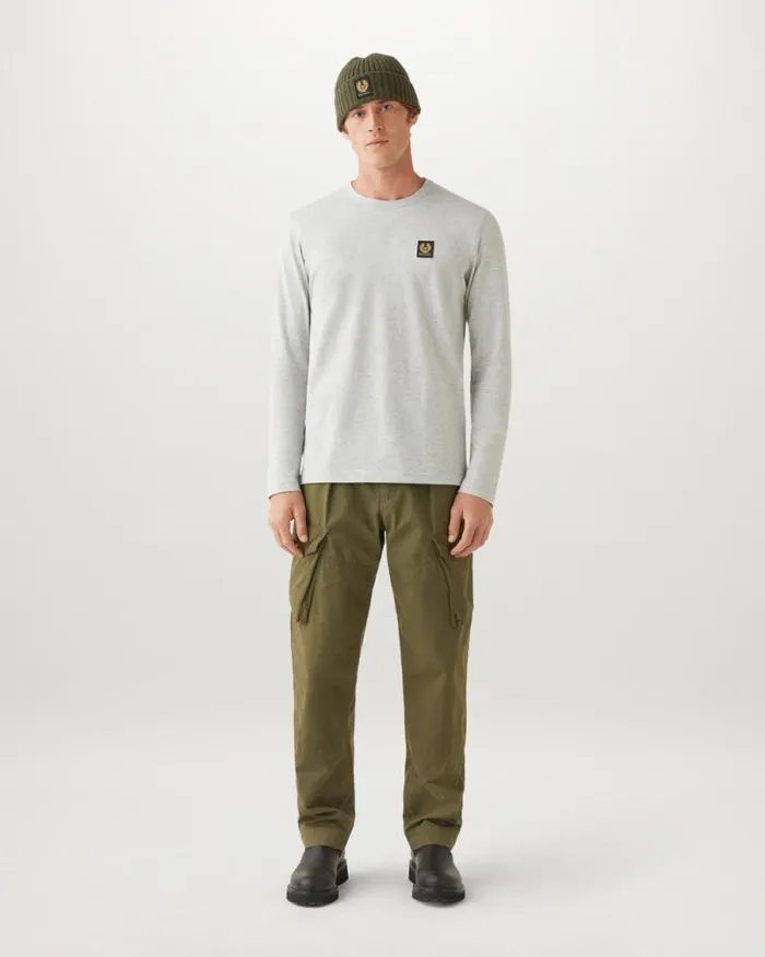 TShirts Men Belstaff Belstaff Long Sleeved TShirt Old Silver Heather TShirts Men Belstaff Belstaff Long Sleeved TShirt Old Silver Heather