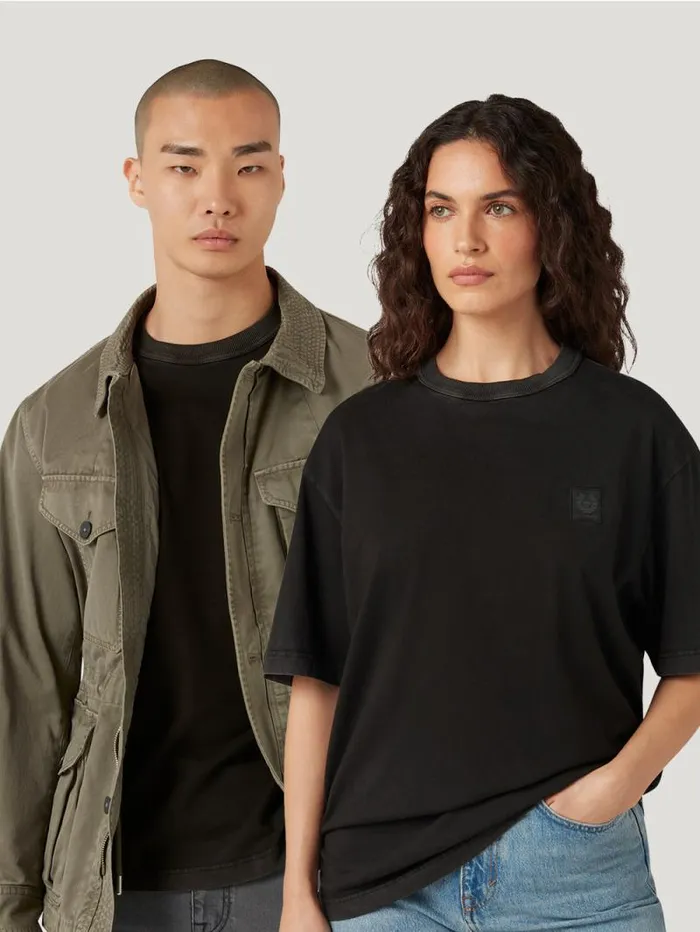 TShirts Men Belstaff Hockley TShirt Washed Black