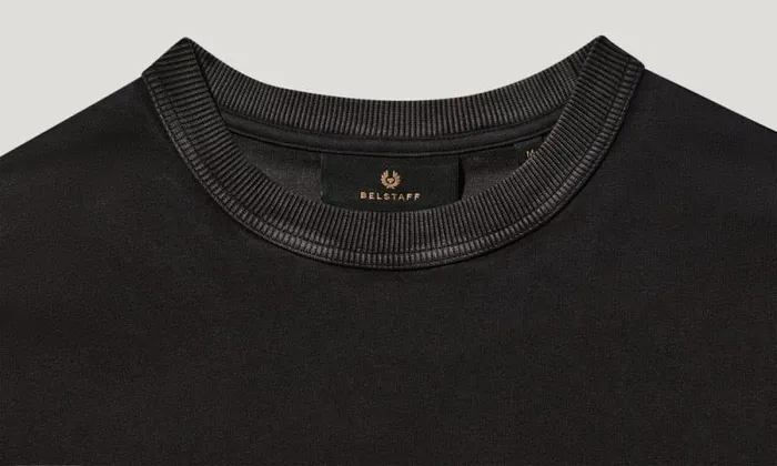 TShirts Men Belstaff Hockley TShirt Washed Black