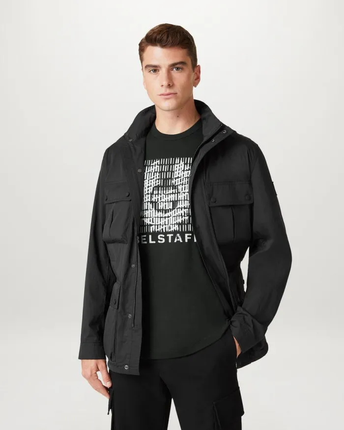 TShirts Men Belstaff Match TShirt Black