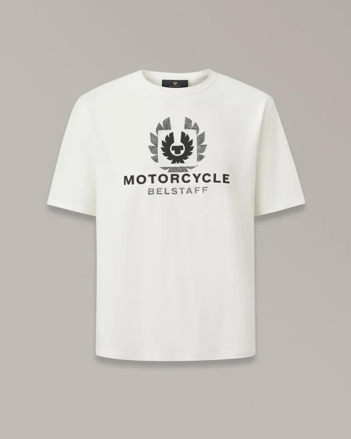 TShirts Men Belstaff Motorcycle Build Up TShirt Bone