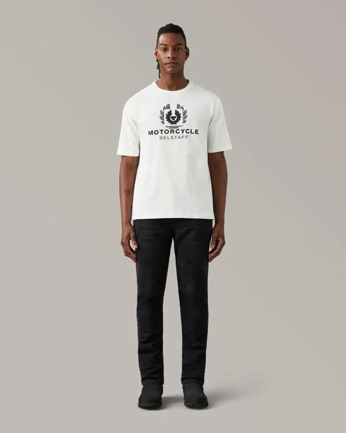 TShirts Men Belstaff Motorcycle Build Up TShirt Bone TShirts Men Belstaff Motorcycle Build Up TShirt Bone