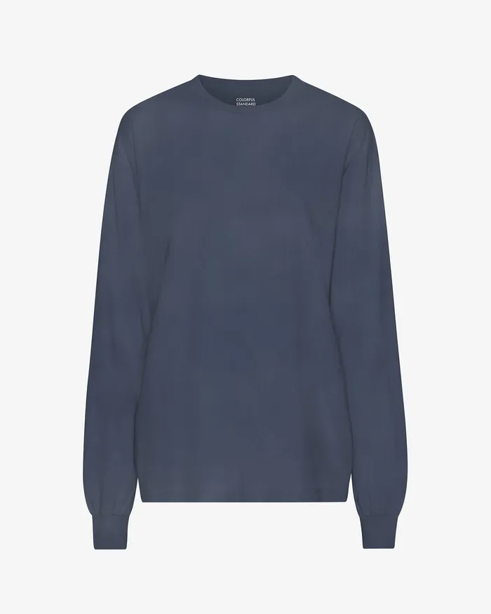 TShirts Oversized Organic LS TShirt 8211 Neptune Blue 8211 Colorfulstandard Women