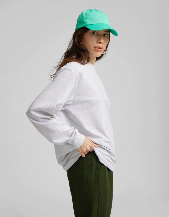 TShirts Oversized Organic LS TShirt 8211 Neptune Blue 8211 Colorfulstandard Women